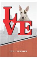 Bull Terrier: Dog Love Park Isometric Dot Paper Notebook Book Is 120 Pages 6x9