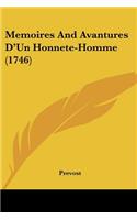 Memoires And Avantures D'Un Honnete-Homme (1746): (French)