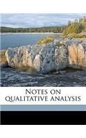 Notes on Qualitative Analysis: (English)