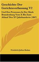 Geschichte Der Gerichtsverfassung V2