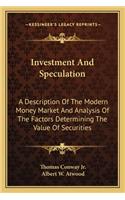 Investment and Speculation