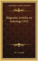 Magazine Articles on Astrology 1922