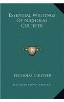 Essential Writings Of Nicholas Culpeper