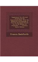 Supplement to a Revised Account of the Experiments Made with the Bashforth Chronograph to Find the Resistance of the Air to the Motion of Projectiles
