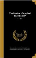 The Review of Applied Entomology; V. 7 1919