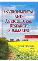 Environmental & Agricultural Research Summaries (with Biographical Sketches)