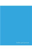 Bullet Grid Journal: Light Blue, 150 Dot Grid Pages, 8x10, Professionally Designed