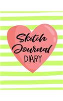 Sketch Journal Diary: Blank Doodle Draw Sketch Books