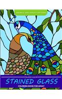 Super Easy Stained glass coloring book for Adults