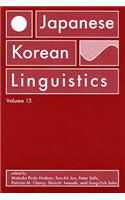 Japanese/Korean Linguistics, Volume 13