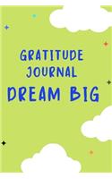 Gratitude Journal Dream Big: Gratitude Journal that inspires children to dream big and be more positive and grateful, an excellent gift for birthdays, Christmas, Valentines or a