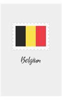 Belgium flag minimalist notebook