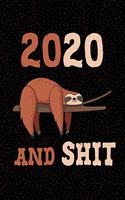 2020 Planner January to December Sloth