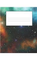 Galaxy Composition Notebook: Wide Ruled Notebook Lined School Journal - 110 Pages - 7.5 x 9.25" - Children Kids Girls Boys Teens Women Wide Ruled School Composition Books