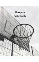 Hoopers Notebook: 1 Subject Notebook, College Ruled Paper, 100 Sheets, 8.5"x11," Sports, Basketball