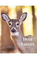 Deer Lovers 100 page Journal: Large notebook journal with 3 yearly calendar pages for 2019, 2020 and 2021 Makes an excellent gift idea for birthdays or any special occasion