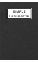 Simple Check Register