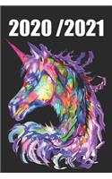 2020 / 2021: Einhorn / Unicorn Kalender für das Jahr 2020 bis 2021