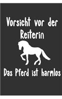 Vorsicht vor der Reiterin das Pferd ist harmlos Kalender 2020