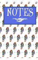 BLUE ASIAN DRAGON - a lined journal