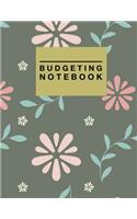 Budgeting Notebook: Floral Design Personal Money Management with Income List, Monthly Expense Categories, Weekly Expense Tracker with Monthly Bill Organizer(80 Monthly Bill Organizer Planner)