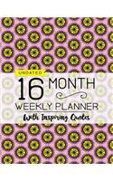 Undated 16 Month Weekly Planner