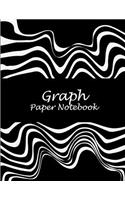 Graph Paper Notebook: Art Design Black Color, 8.5" X 11" Square Blank Quad Ruled 1/4" Inch Graph Paper, Blank Graph Paper Composition Books