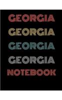 Georgia Notebook: Blank Line Notebook (8.5 X 11 - 110 Blank Pages)