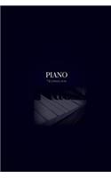 Piano Technician: College Ruled Composition Notebook Journal. Piano Tuner Technician Theme.