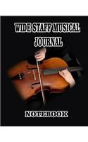Wide Staff Musical Journal