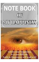 Notebook of my happiness. It is not difficult. Black and white version.