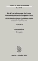 Die Wirtschaftssysteme Der Staaten Osteuropas Und Der Volksrepublik China