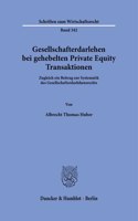 Gesellschafterdarlehen Bei Gehebelten Private Equity Transaktionen