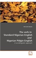 The verb in Standard Nigerian English and Nigerian Pidgin English