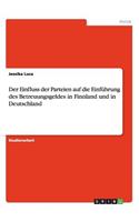 Einfluss der Parteien auf die Einführung des Betreuungsgeldes in Finnland und in Deutschland