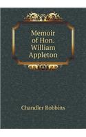 Memoir of Hon. William Appleton
