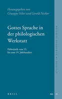 Gottes Sprache in Der Philologischen Werkstatt