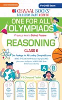Oswaal One For All Olympiad Previous Years' Solved Papers, Class-6 Reasoning Book (For 2023 Exam)