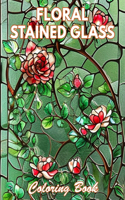 Floral Stained Glass Coloring Book