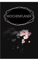 Wochenplaner: Handlicher Terminkalender - Motiv: Schwarze Blume