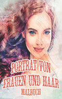 Porträt Von Frauen und Haar Malbuch