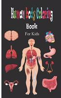 Human body coloring book for kids