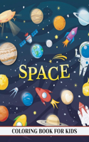 Space coloring book for kids