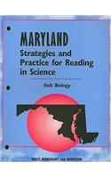 Maryland Holt Biology Strategies and Practice for Reading in Science