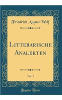 Litterarische Analekten, Vol. 3 (Classic Reprint)