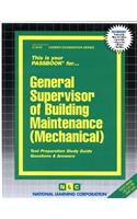 General Supervisor of Building Maintenance (Mechanical)