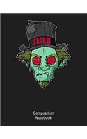 Composition Notebook: Composition book: (7,44x9,69) 120pages Wide Ruled Line Paper for Taiko Players & Lovers