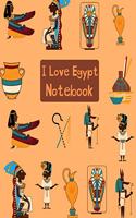 I Love Egypt Notebook: Wide Ruled Notebook for Kids or Anyone who likes Egypt, Pyramids and Ancient Egyptian Culture