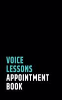 Voice Lessons Appointment Book