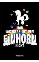 Notebook Man widerspricht dem Einhorn nicht